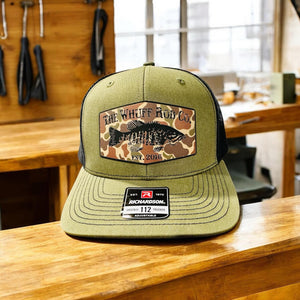 WRC Hat - Bass Loden/Black Camo Patch 112 Curved Bill