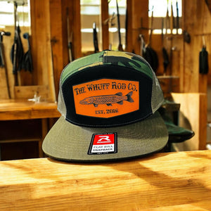 WRC Hat - Musky Loden/Camo/Black 7 Panel Flat Bill