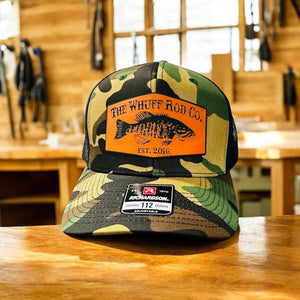 WRC Hat - Bass Camo Orange Patch Curved Bill