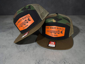 WRC Hat - Musky Loden/Camo/Black 7 Panel Flat Bill