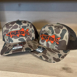 WRC Hat - Musky Bright Orange Patch Dark Buck 112 Curved Bill